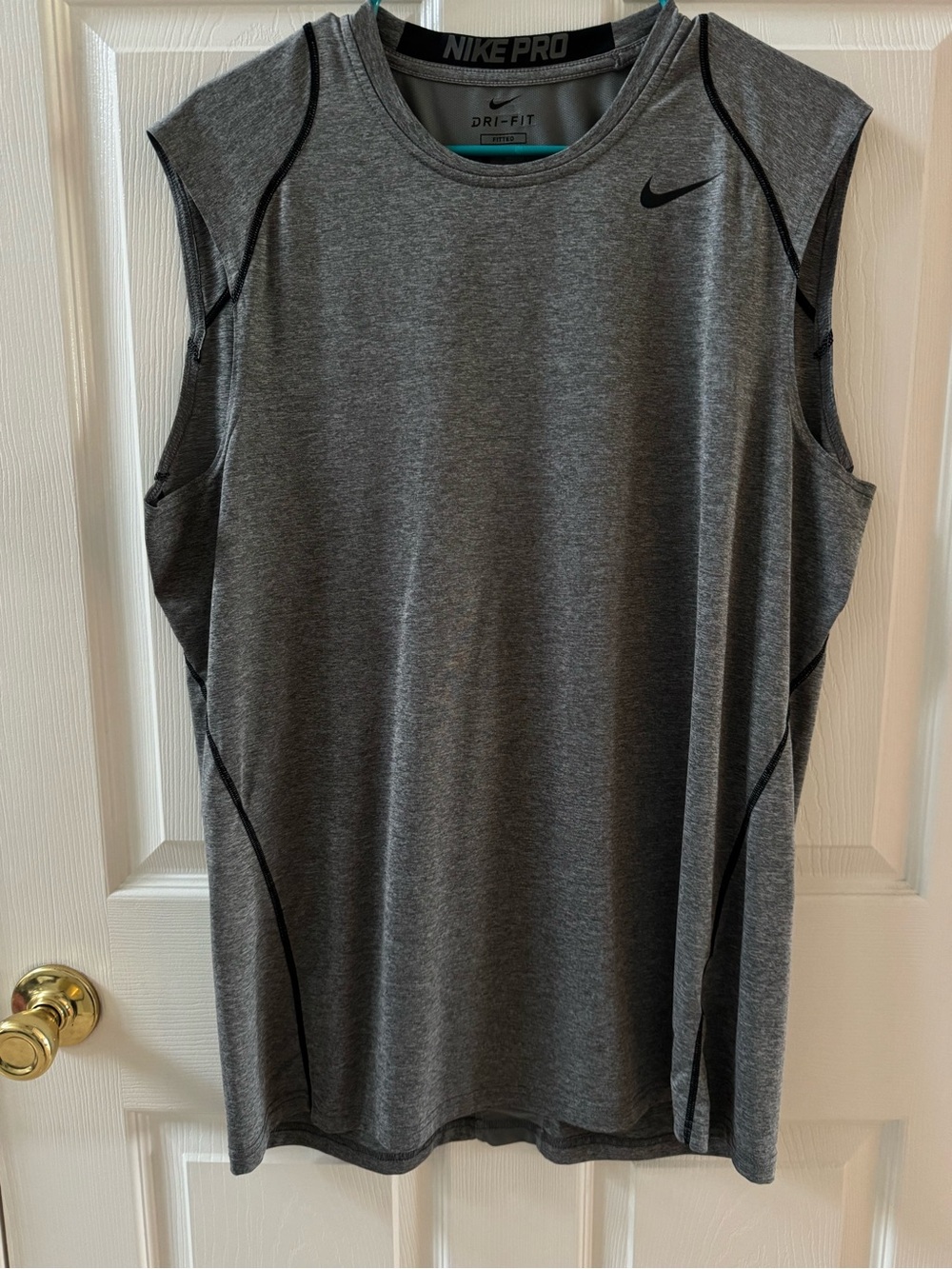 Nike Pro Grey Sleeveless Dri-FIT Training Shirt